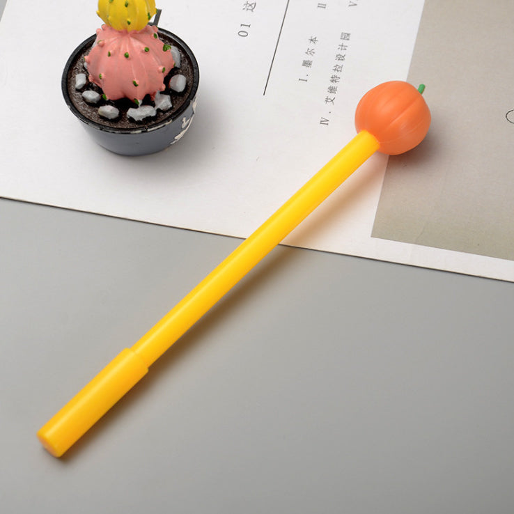 Wholesale Plastic Golden Pumpkin Rollerball Pen